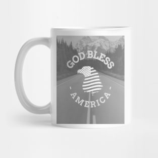 God Bless American Fourth of July Mug